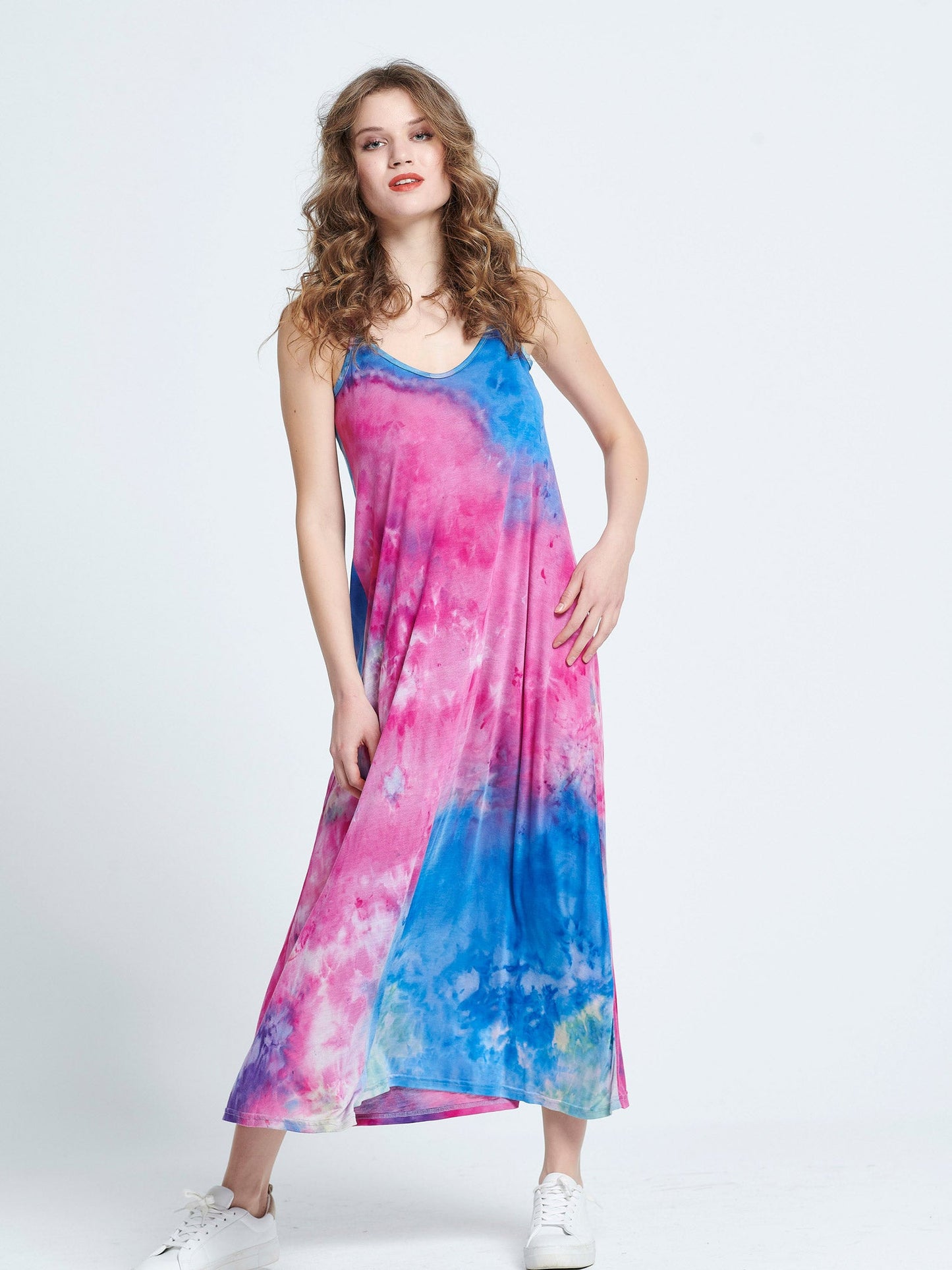 Μάξι tie-dye φόρεμα