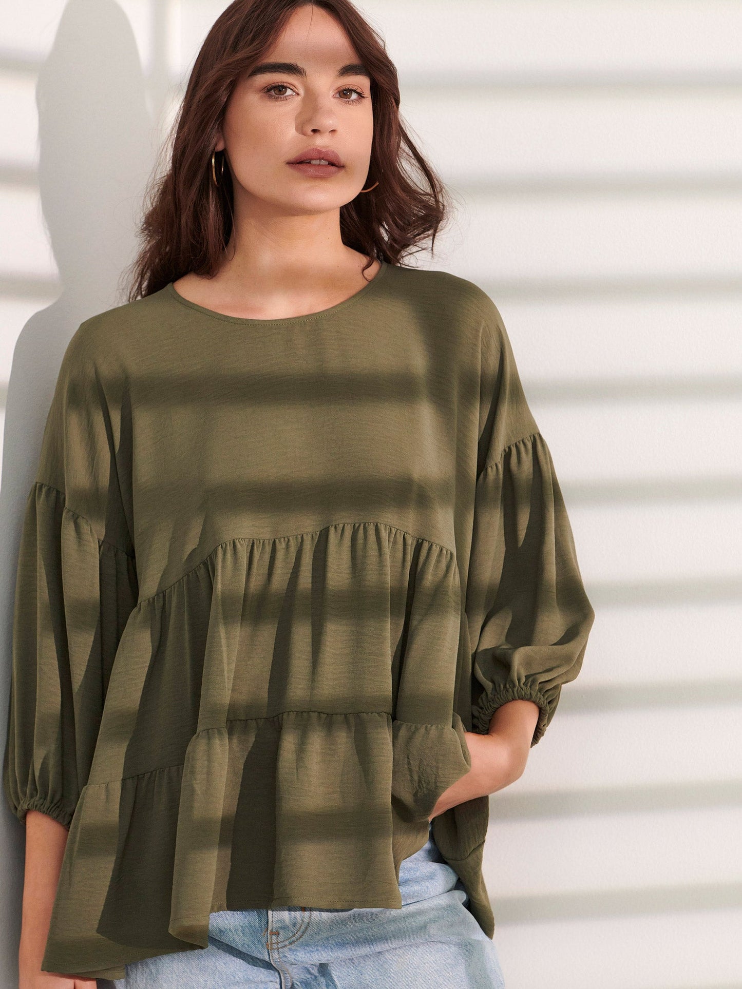 Μπλούζα με βολάν