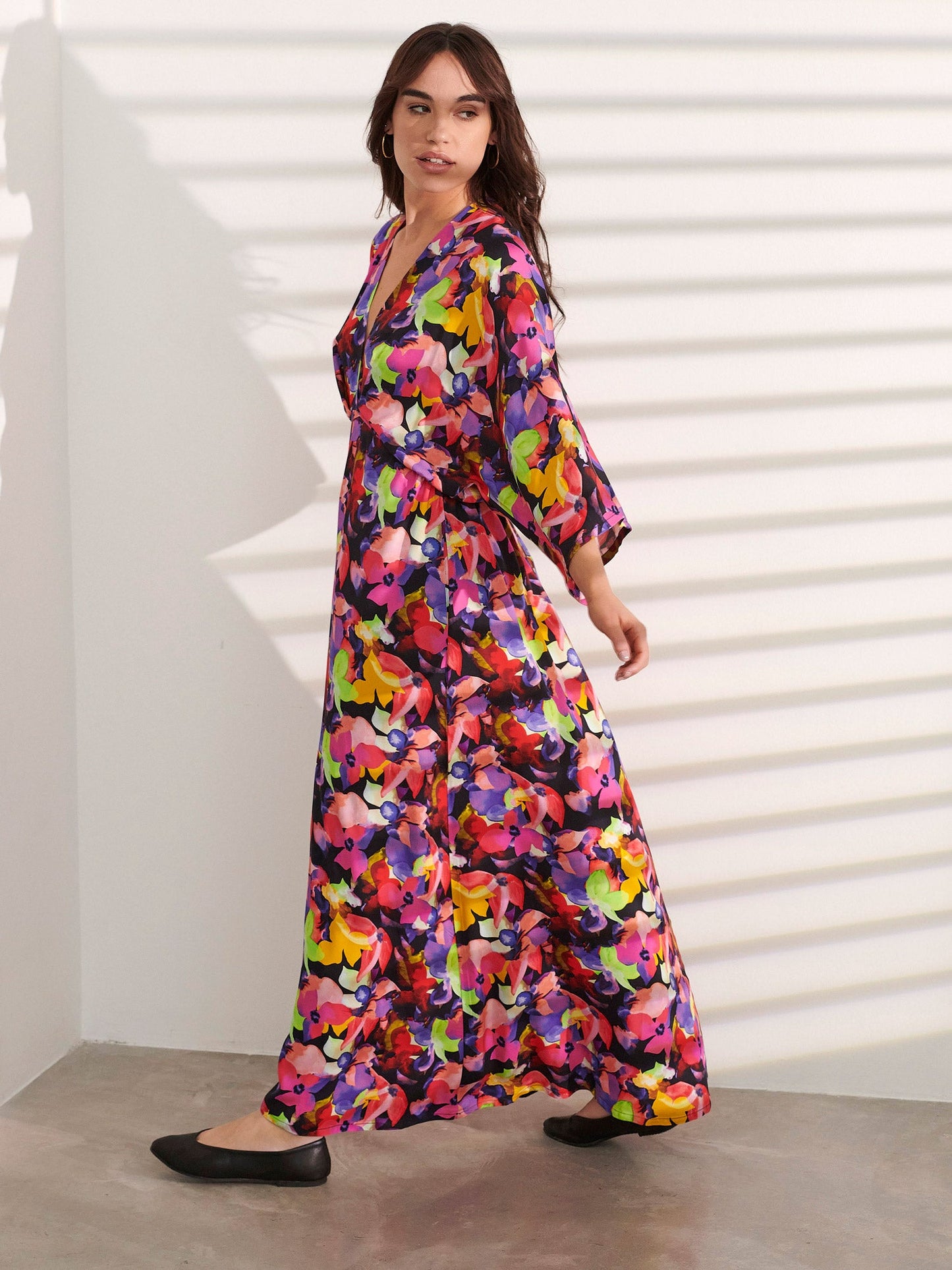 Μάξι φλοράλ φόρεμα