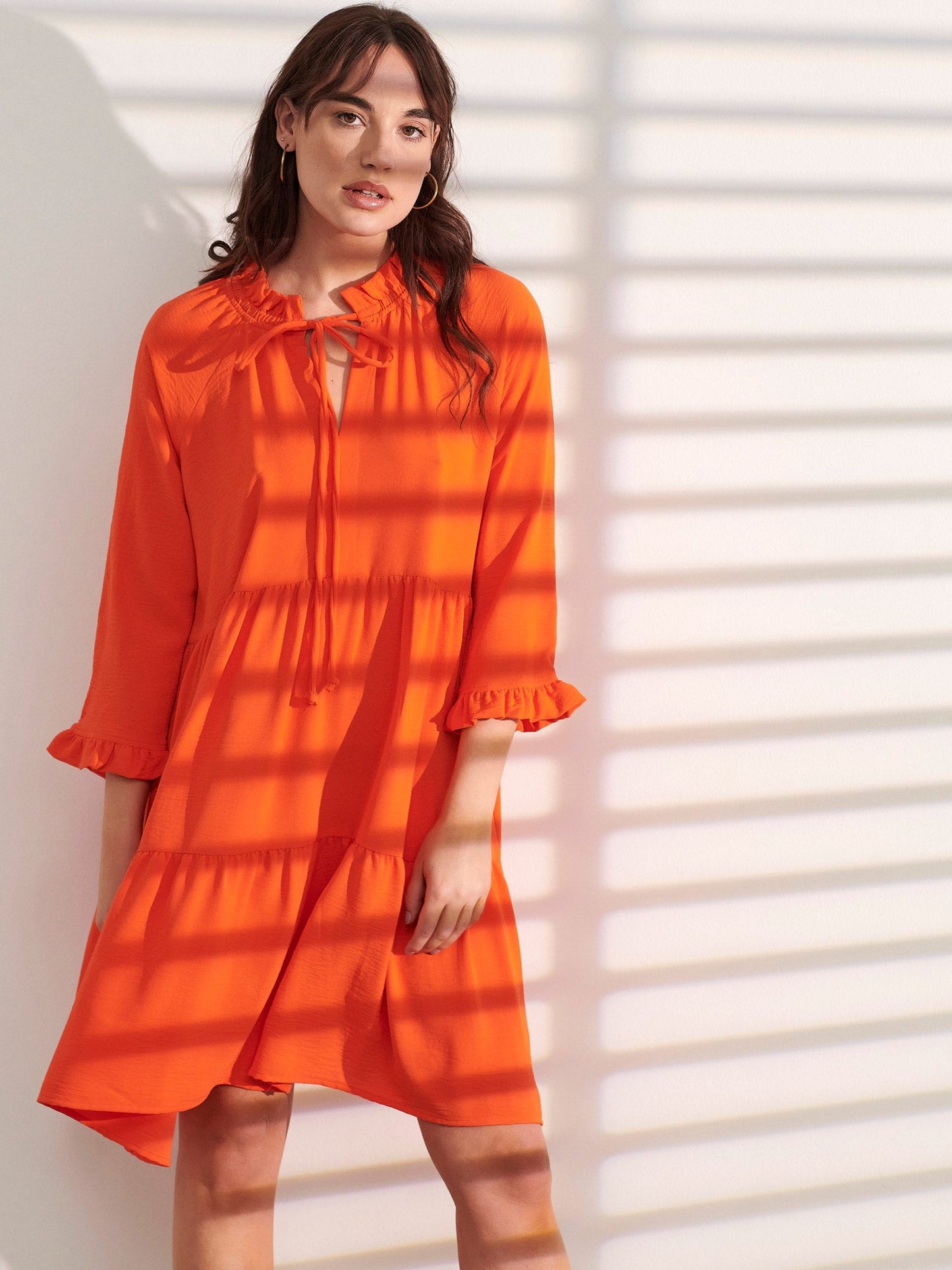 Μίνι φόρεμα με βολάν