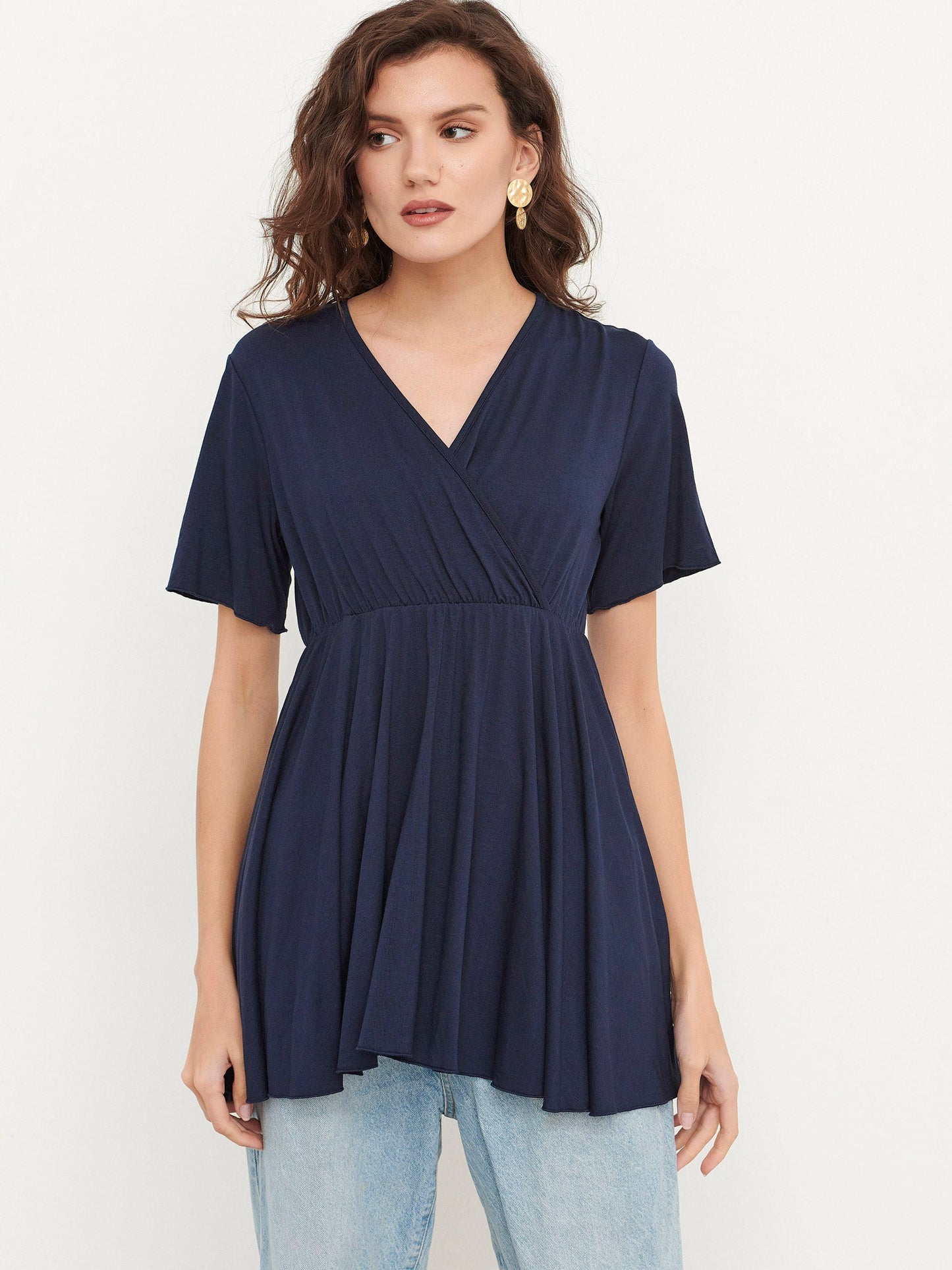 Μπλούζα σε γραμμή αμπίρ