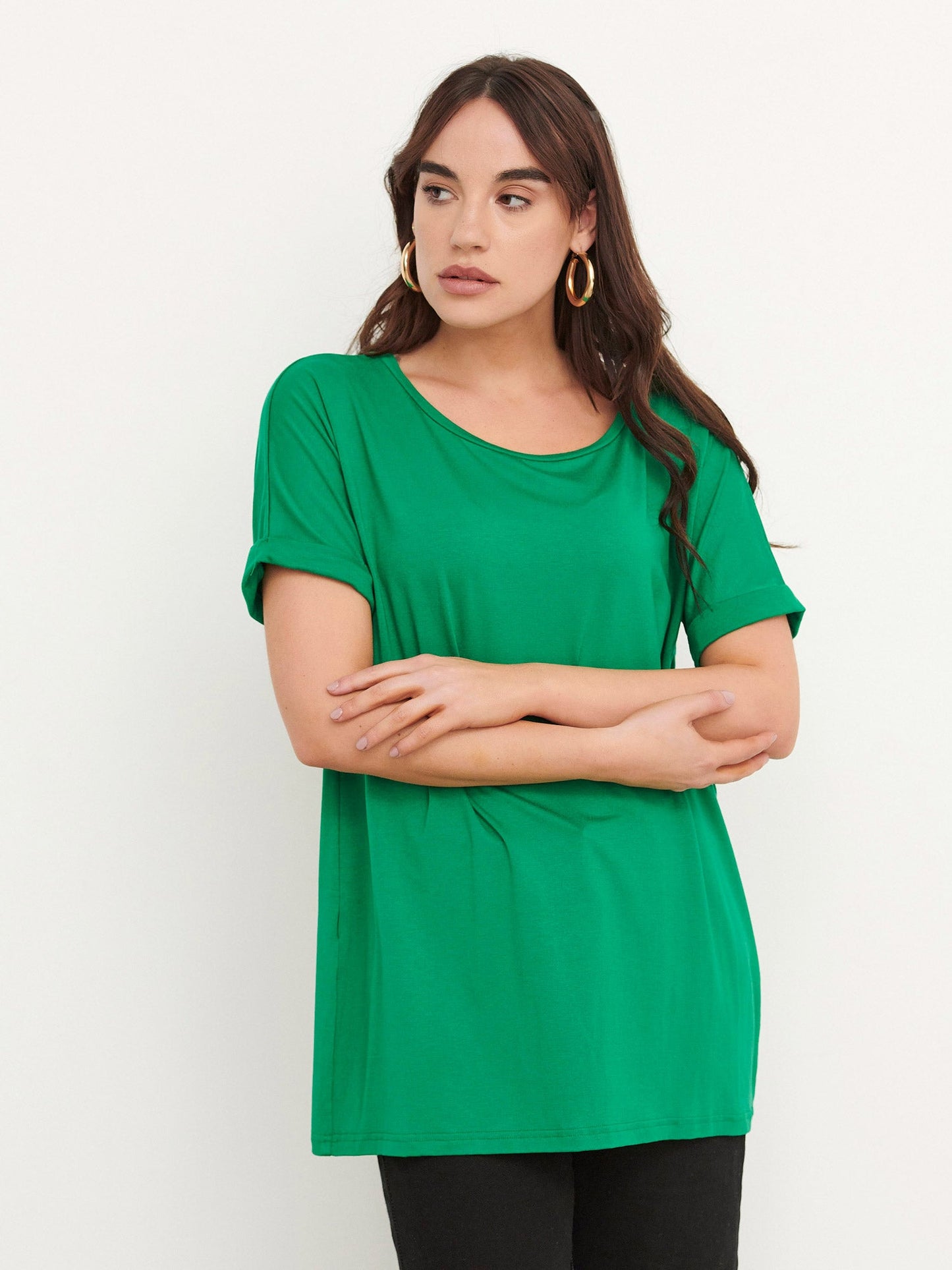 Μπλούζα με στρογγυλή λαιμόκοψη