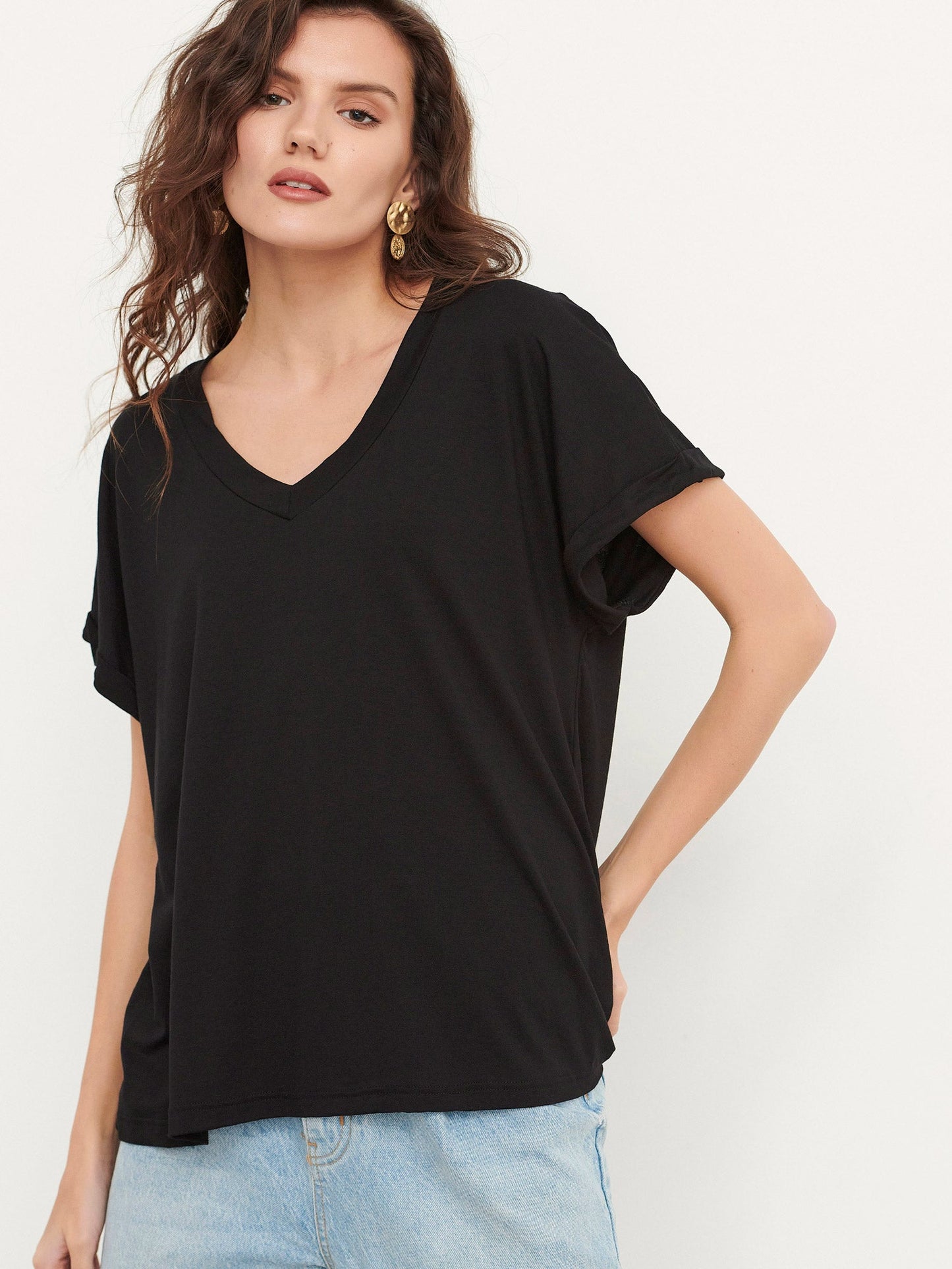 Μπλούζα με V λαιμόκοψη
